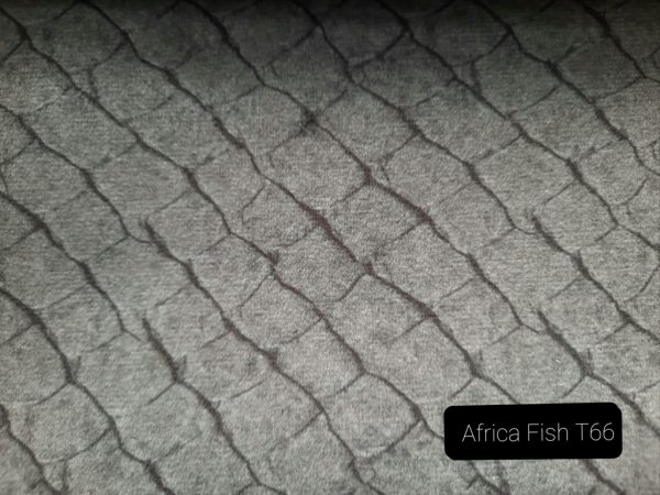 Plüss bútorszövet africa fish t66