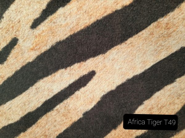 Plüss bútorszövet africa tiger t49