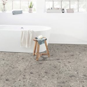 Egger grey triestino terrazzo vízálló járólap hatású laminált padló