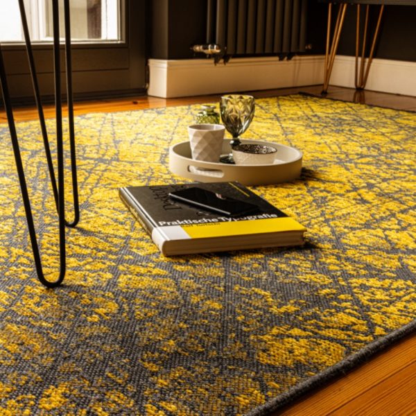 Amalfi ama391lemo sárga mosható pamut szőnyeg