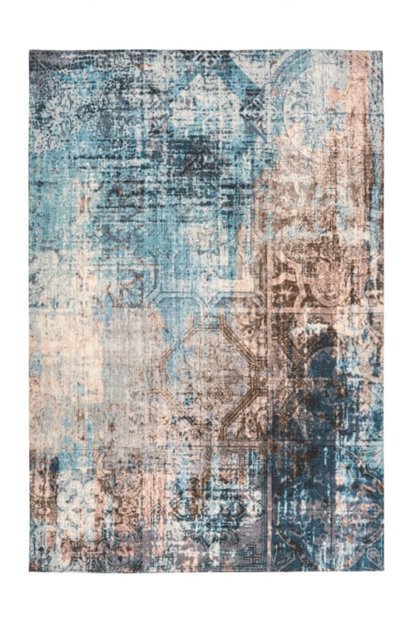 Arte indiana 300 blue brown vintage pamut szőnyeg