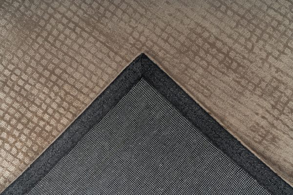 Padiro bridget taupe egyszínű 3D viszkóz szőnyeg 3