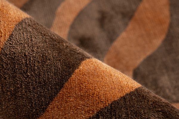 Padiro sinai brown dark brown design viszkóz szőnyeg 2