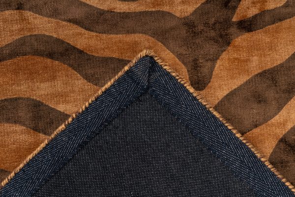 Padiro sinai brown dark brown design viszkóz szőnyeg 3