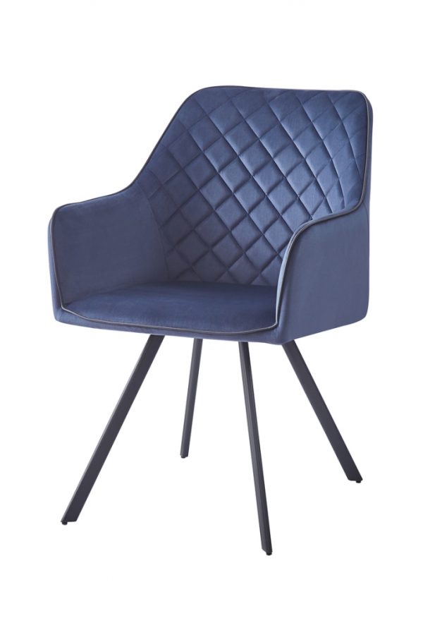 Amber dark blue design szék