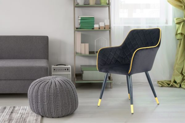Amino black gold design szék 1