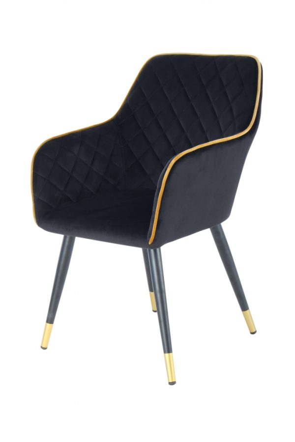 Amino black gold design szék