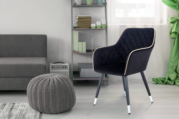 Amino black grey design szék 1