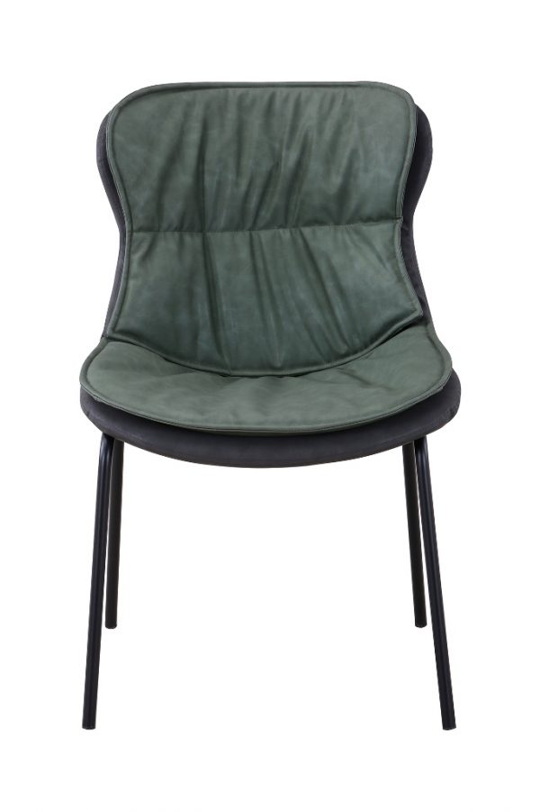 Brady green darkgrey design szék 4