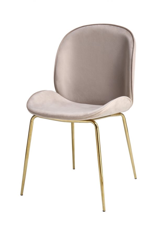 Charlize beige brass design szék 2db/szett 3