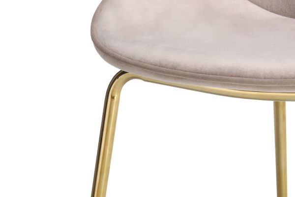 Charlize beige brass design szék 2db/szett 4