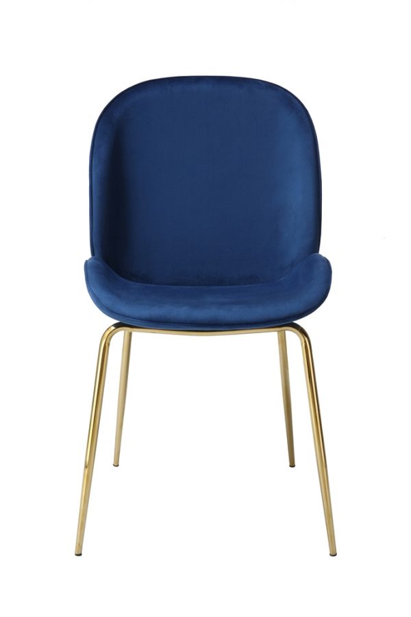 Charlize blue brass design szék 2db/szett 3