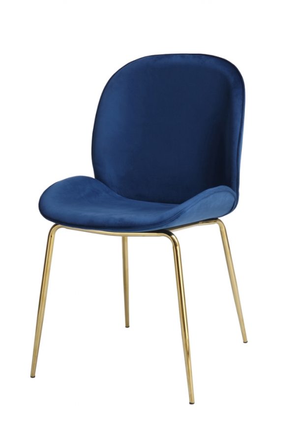 Charlize blue brass design szék 2db/szett