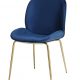 Charlize blue brass design szék 2db/szett