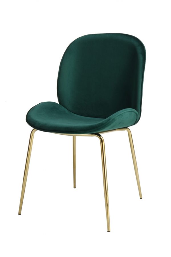 Charlize green brass design szék 2db/szett