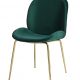 Charlize green brass design szék 2db/szett
