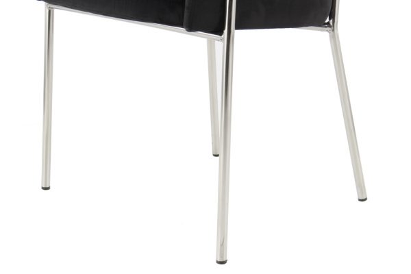 Corey black silver design szék 2