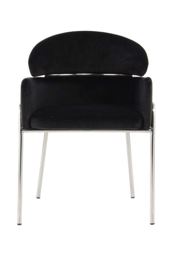 Corey black silver design szék 3