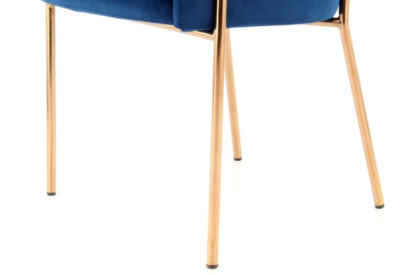 Corey blue rosegold design szék 2