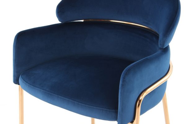 Corey blue rosegold design szék 4