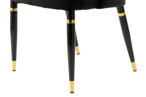 Courtney black gold design szék 2db szett 3