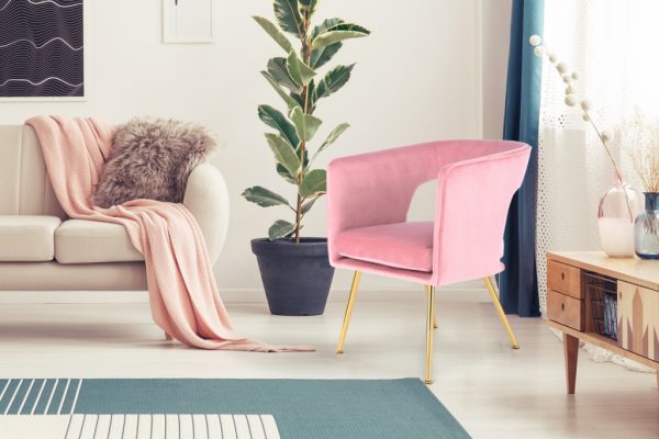 Jolene pink design szék 1