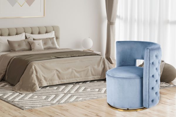 Sophistic light blue design fotel 1