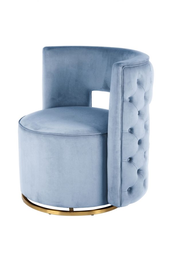 Sophistic light blue design fotel