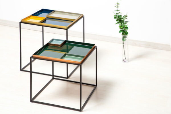 Famosa 460 darkgreen/lightgreen design kisasztal 1