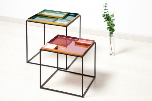 Famosa 460 darkgreen/lightgreen design kisasztal 4