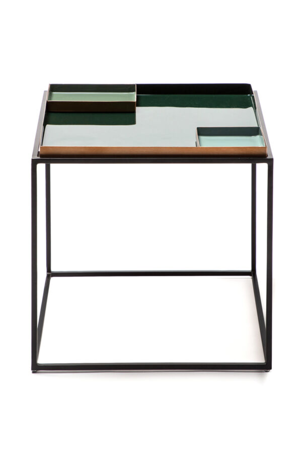 Famosa 460 darkgreen/lightgreen design kisasztal