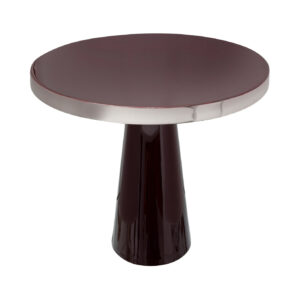 Art Deco 625 burgundy/silver design kisasztal