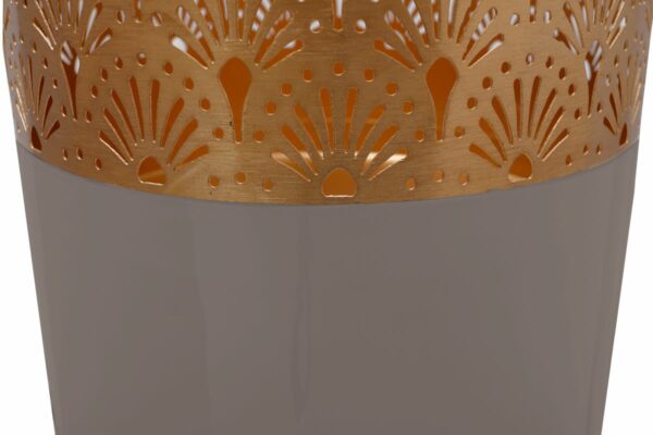 Art Deco 1145 szürke arany design váza 3