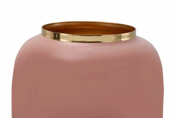 Art Deco 545 rózsaszín arany design váza 2