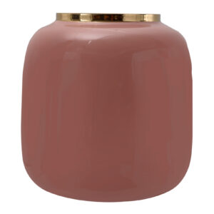 Art Deco 545 rózsaszín arany design váza
