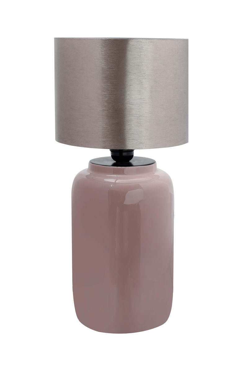 Art Deco 625 fáradt rózsaszín ezüst design lámpa