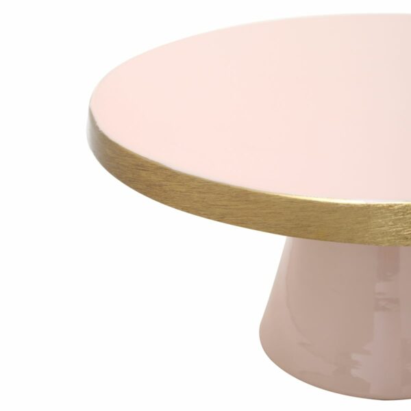 Art Deco 2035 rózsaszín arany design tortatartó 2