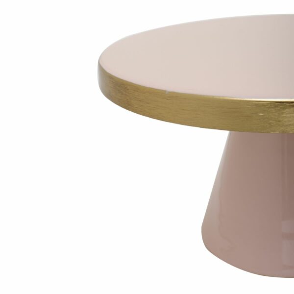 Art Deco 2045 rózsaszín arany design tortatartó 2
