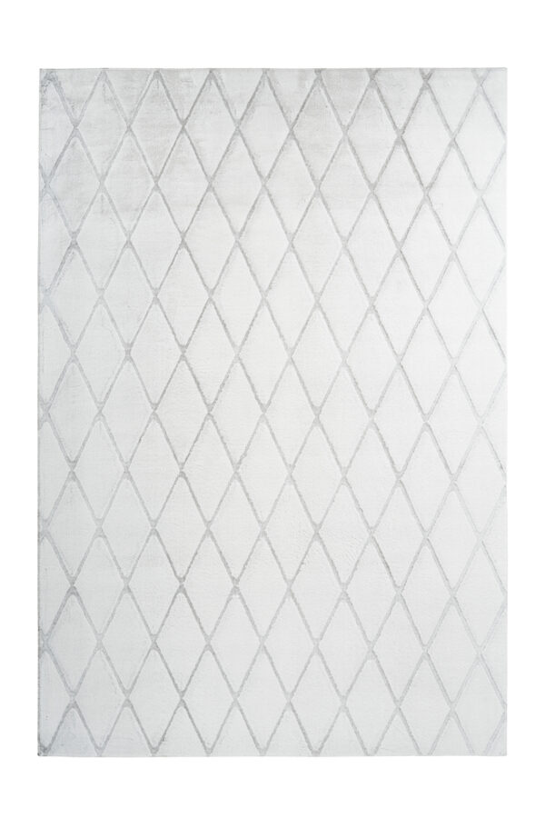 Me Gusta Vivica 225 fehér szürkéskék 3D szőrme szőnyeg