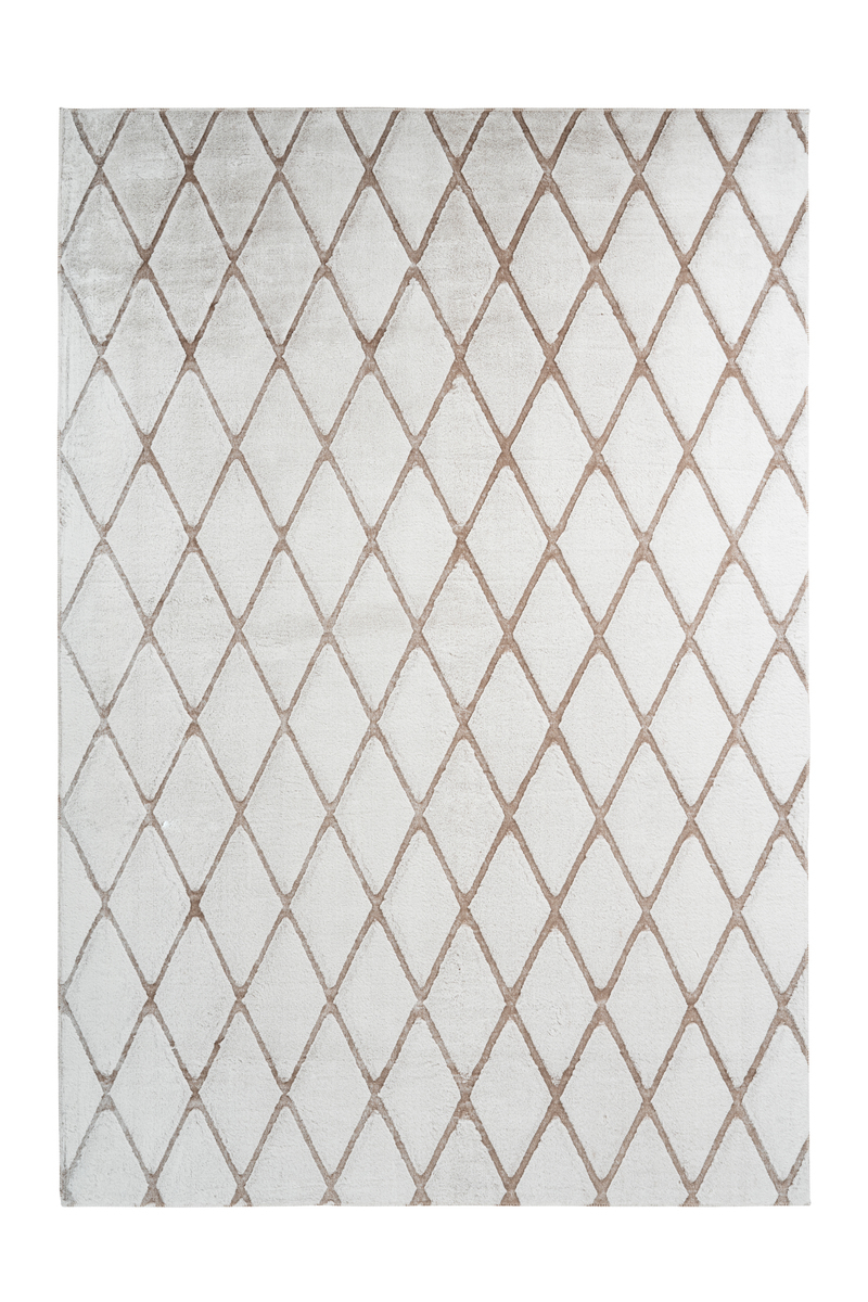 Me Gusta Vivica 225 fehér taupe 3D szőrme szőnyeg