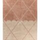 Platinum Mylen 225 krém fáradt rózsaszín geometriamintás natúr gyapjú szőnyeg