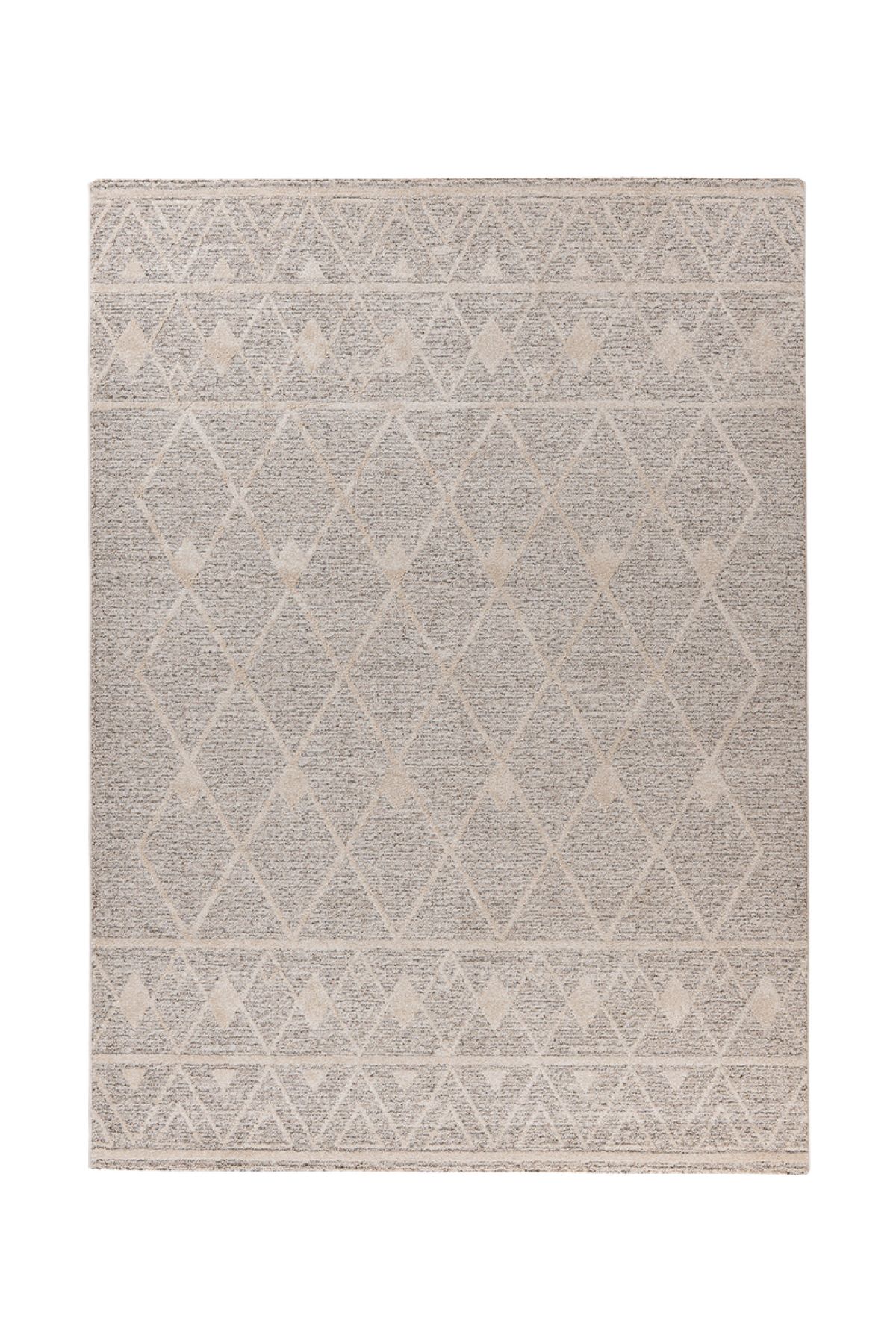 Platinum Rhombus 325 bézs barna geometriamintás modern szőnyeg